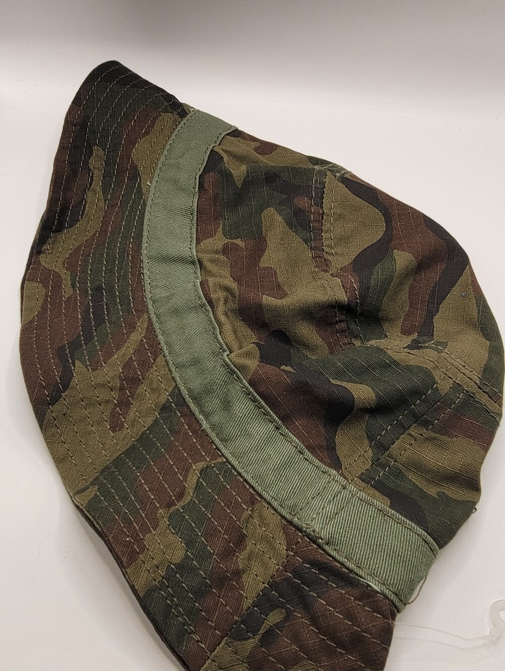 Official Brand Camo Bucket Hat in Olive and Brown Tones